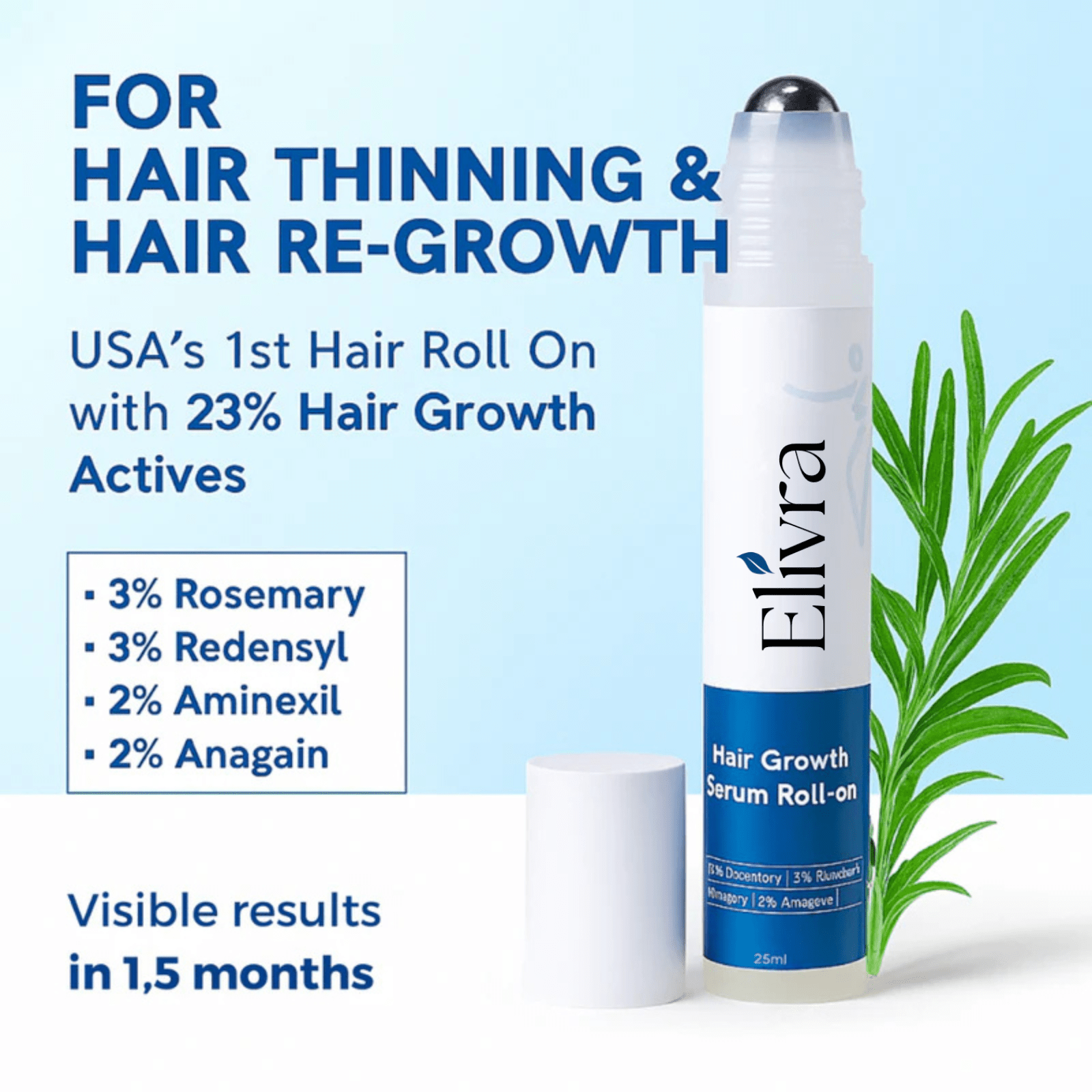 Elivra™ Advanced Hair Growth Roll On Serum - Elivra™